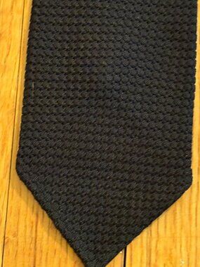 Sam Hober black grenadine tie Garza Grossa James Bond